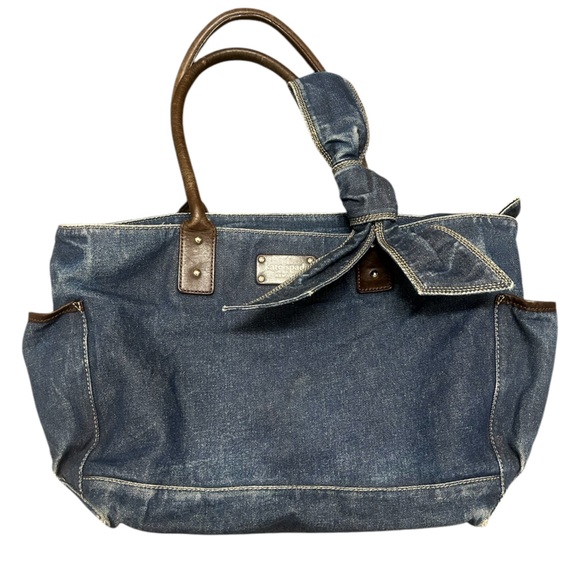 kate spade Handbags - Kate Spade vintage large denim bag- lots of pockets in excellent used condition